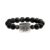 Anahata - Harmony Whisper Silver Obsidian Bracelet
