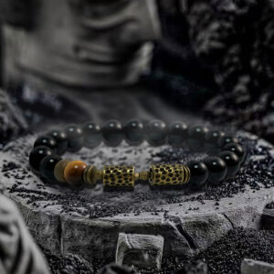 Dispel The Darkness - Obsidian, Tiger's Eye Bracelet