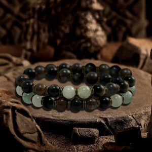Kǔ jù gān lái - Bitter to Bliss Double Circle Bracelet