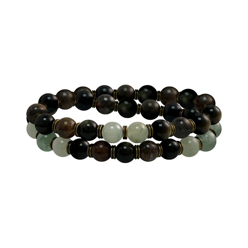 Kǔ jù gān lái - Bitter to Bliss Double Circle Bracelet