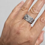 Lotus Shield Ring