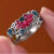 Cloisonné Lotus & Koi Ring - Double Fortune Embodied