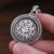 Eight Treasures Compass Rotating Pendant