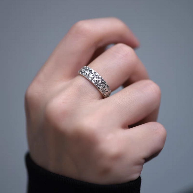 Floral Symphony Couple Rings