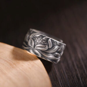 Lotus Shield Ring