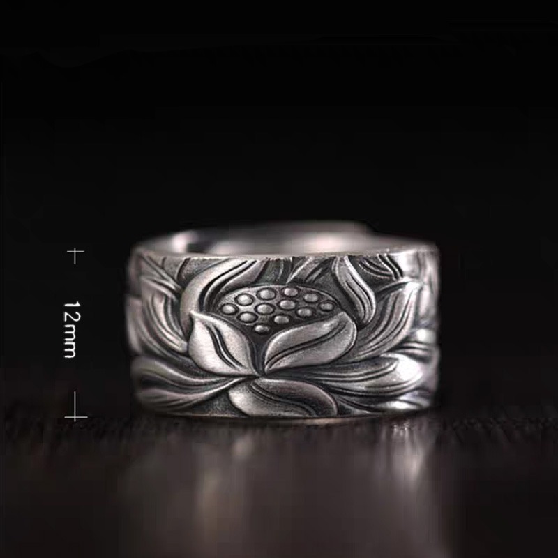 Lotus Shield Ring
