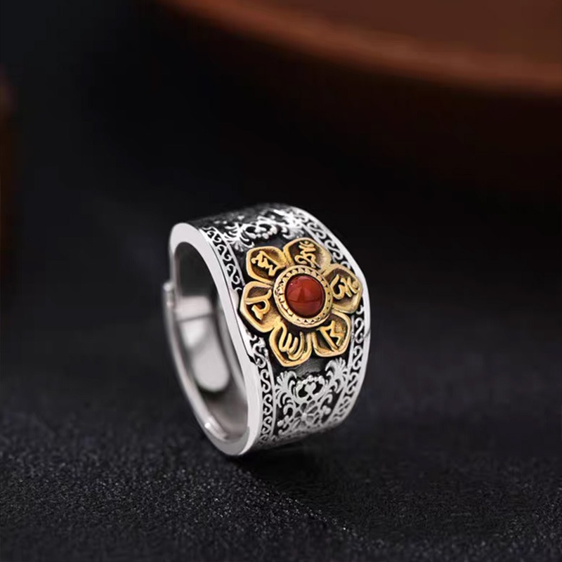 Mantra Shield Ring