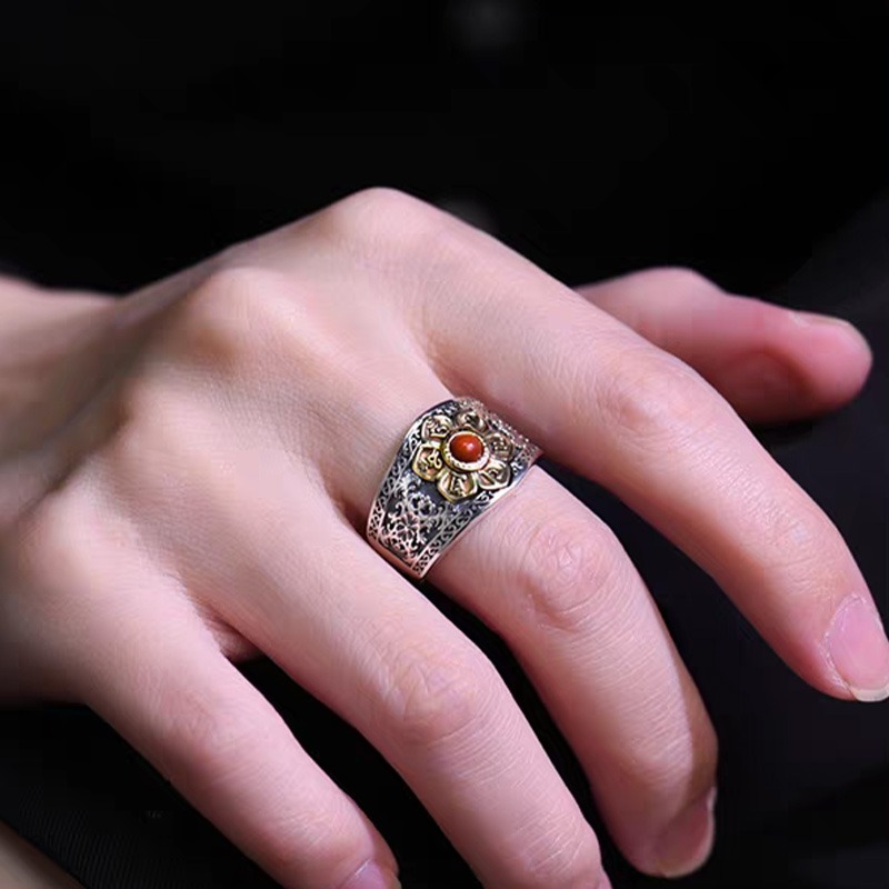 Mantra Shield Ring