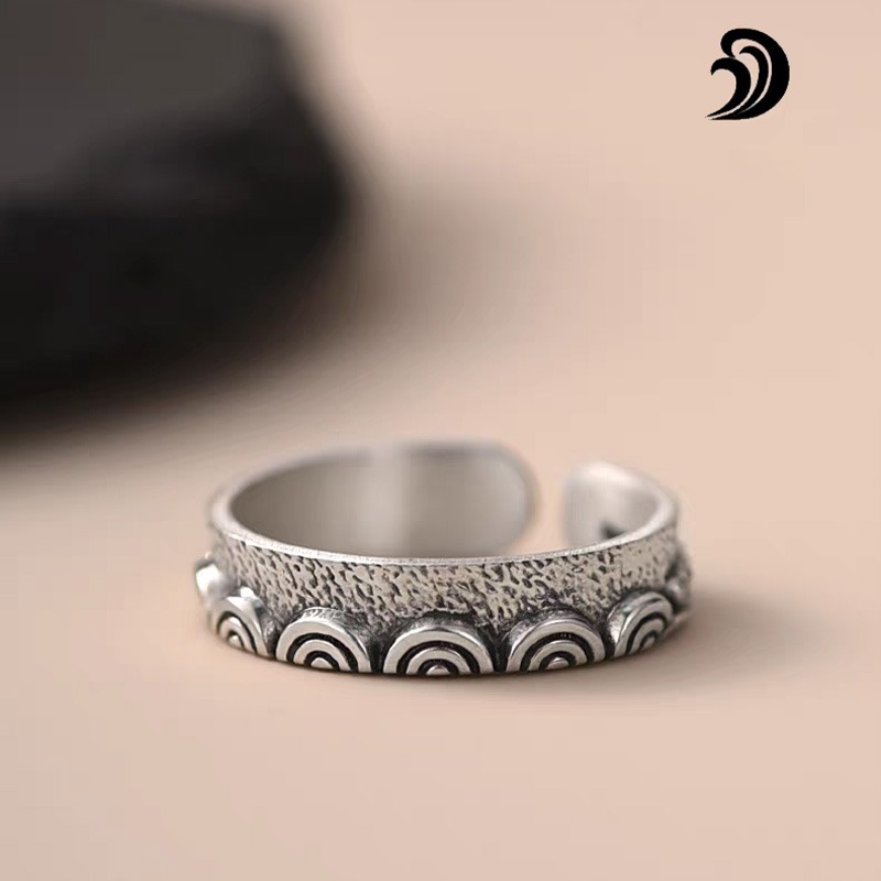 Mountain Vow & Ocean Promise Couple Rings