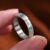 Sacred Om Ring - Chiseled Light, Enameled Prayer