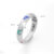 Sacred Om Ring - Chiseled Light, Enameled Prayer