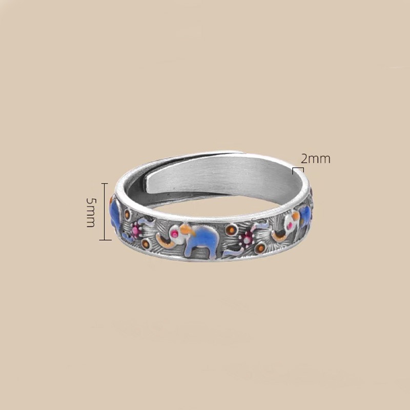 Tribal Elephant Sigil Ring