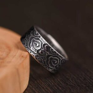 Divine Clouds Mantra Ring