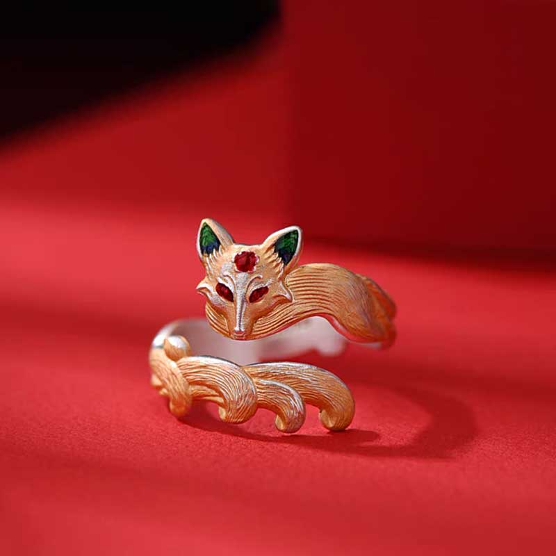 Nine-Tailed Fox Oracle Ring