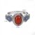 Red Agate Blossom Ring