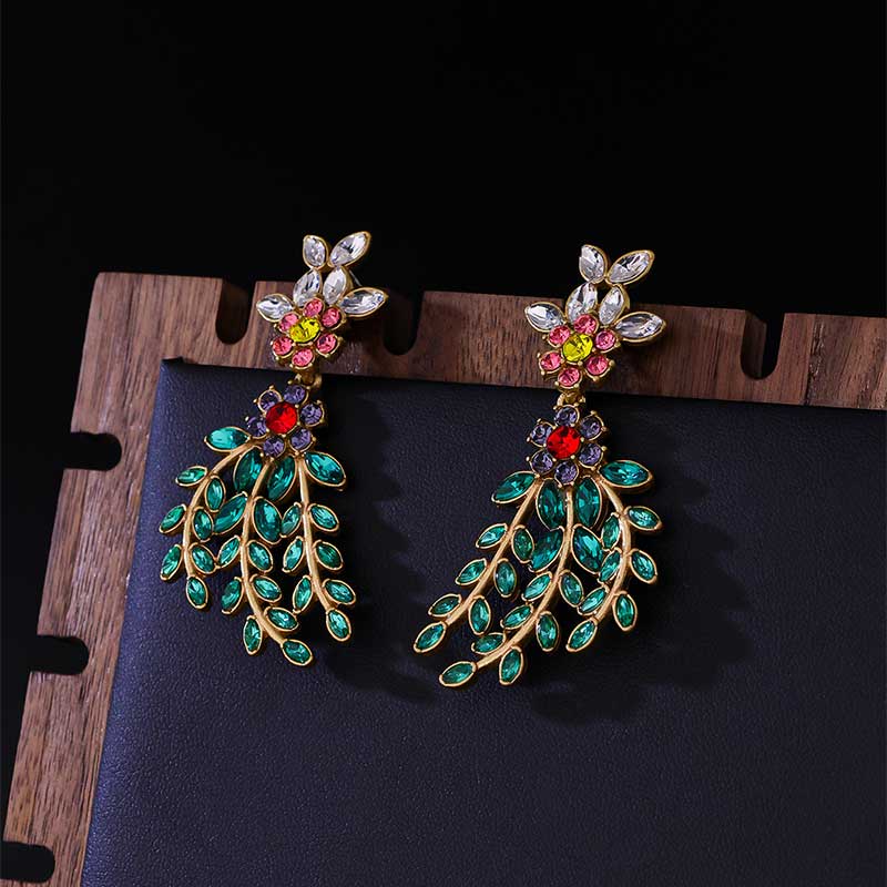 Evergreen Leaf Earrings