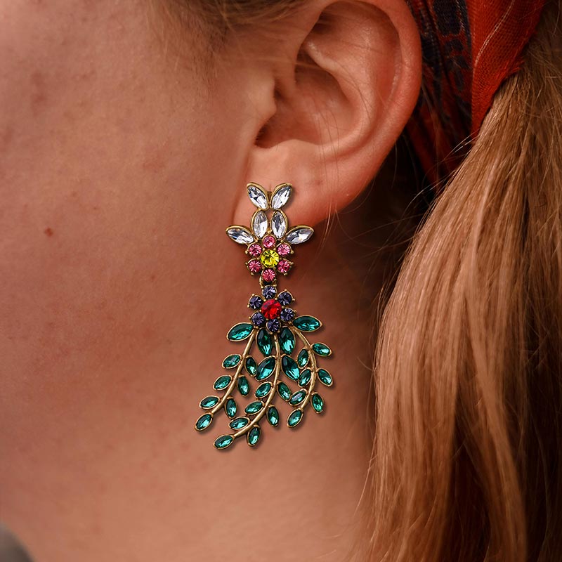 Evergreen Leaf Earrings