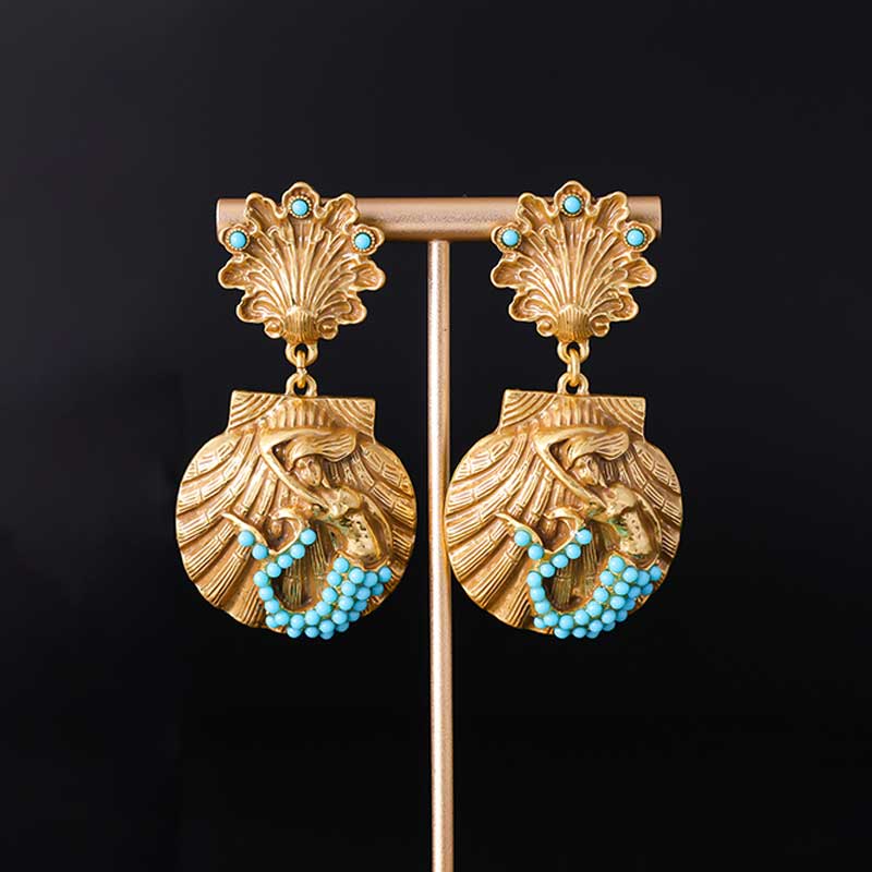 Mermaid Shell Earrings