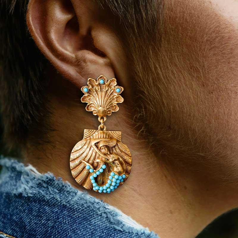 Mermaid Shell Earrings