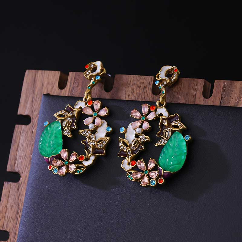 Flower Wreath Earrings