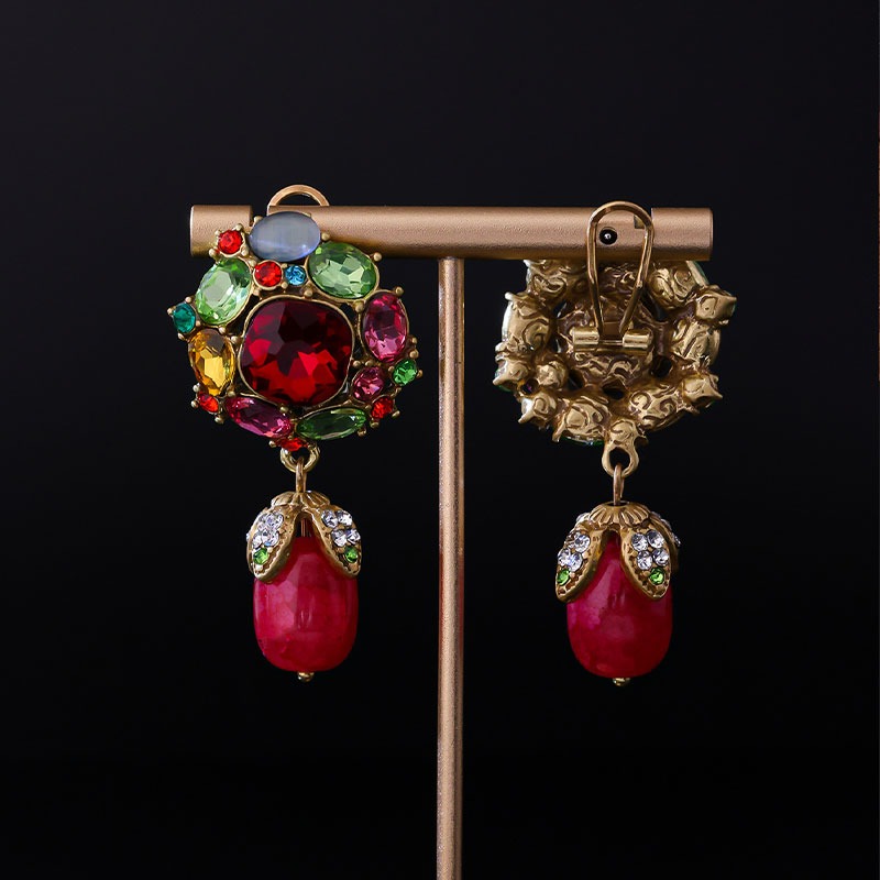 Flower Ball Earrings