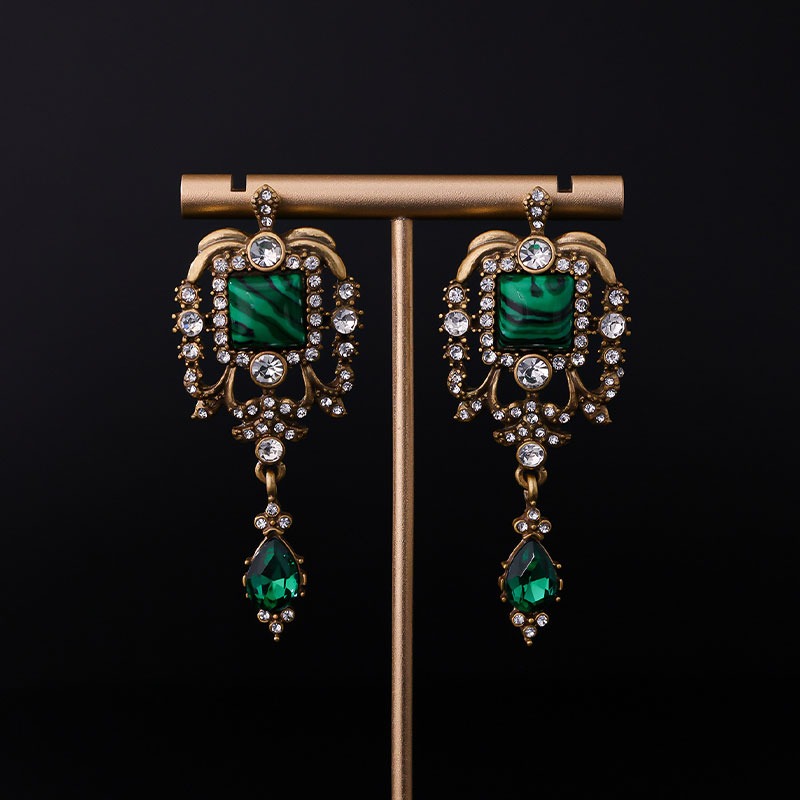 Malachite Earrings