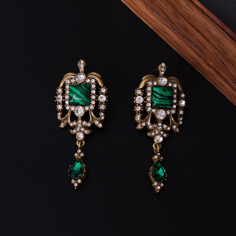 Malachite Earrings