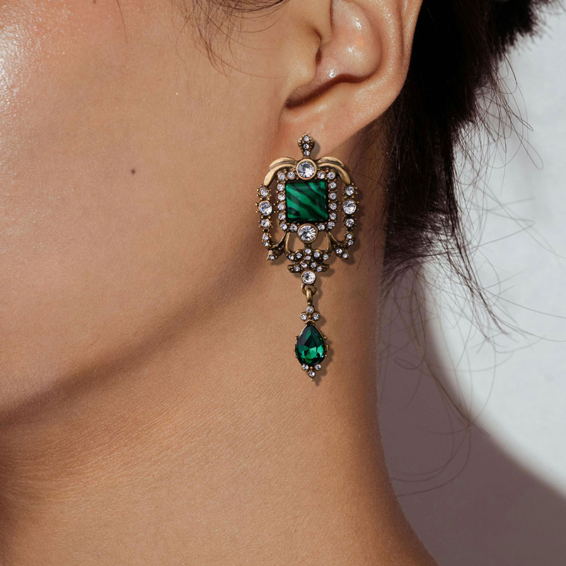 Malachite Earrings