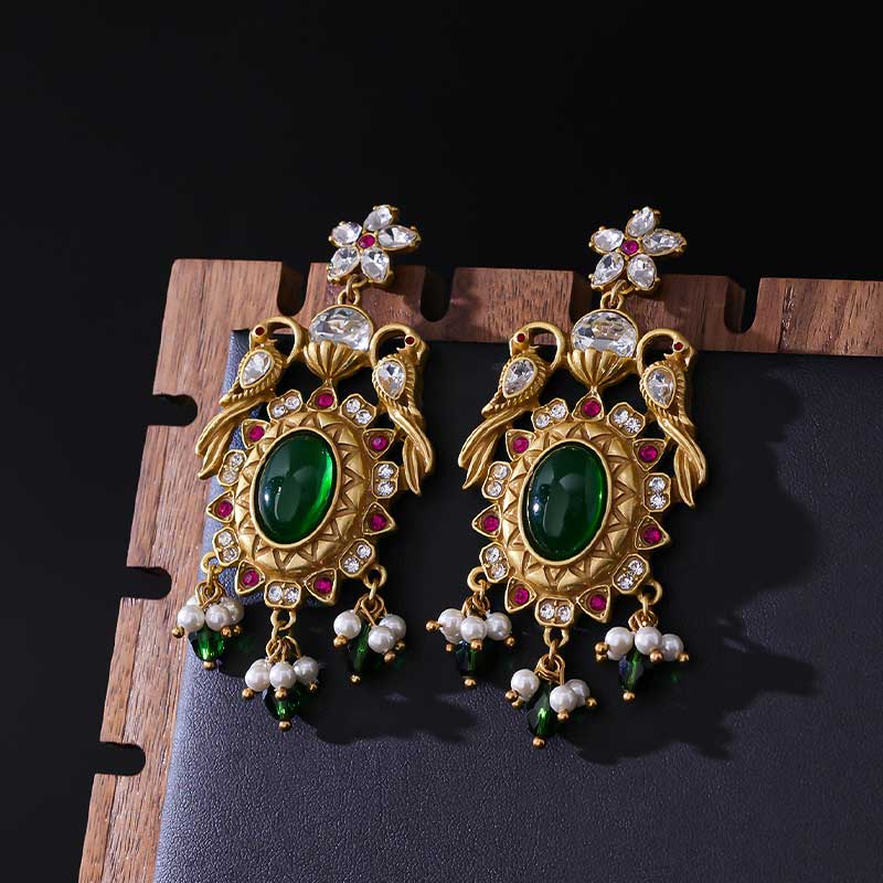 Peacock Elegance Earrings