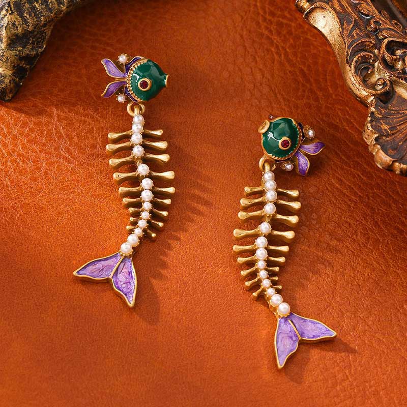 Fishbone Earrings