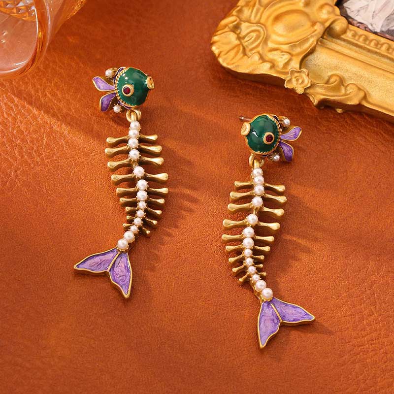 Fishbone Earrings