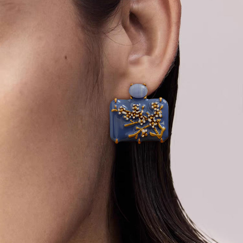 Plum Blossom Earrings