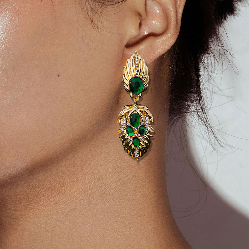 Peacock Feather Earrings