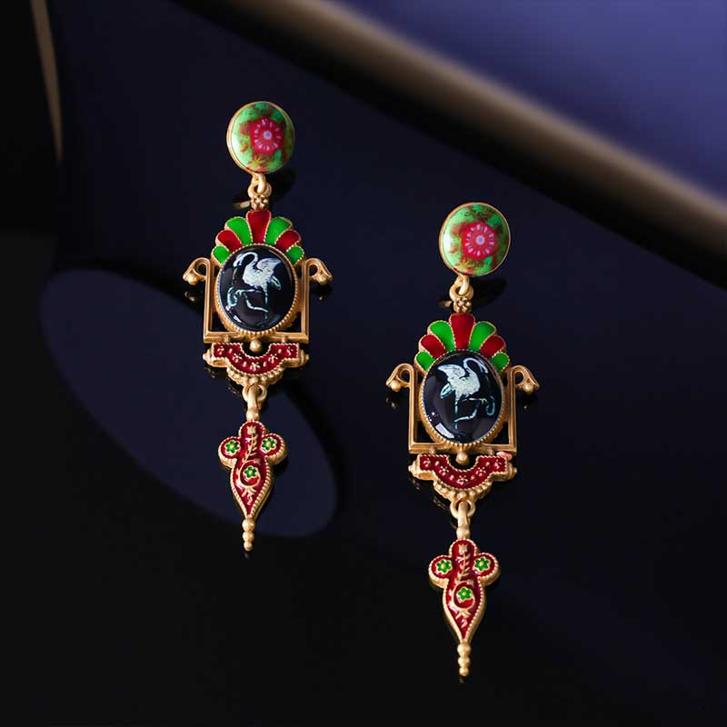 Swan Earrings