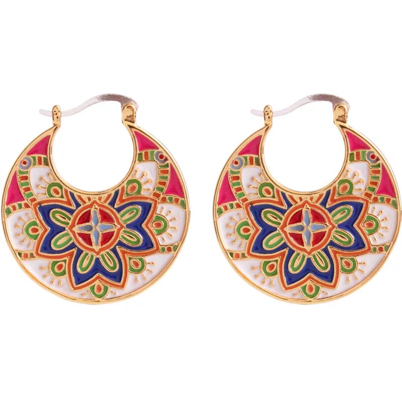 Colorful Tribal Earrings