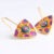 Knight Shield Earrings (Fuchsia)
