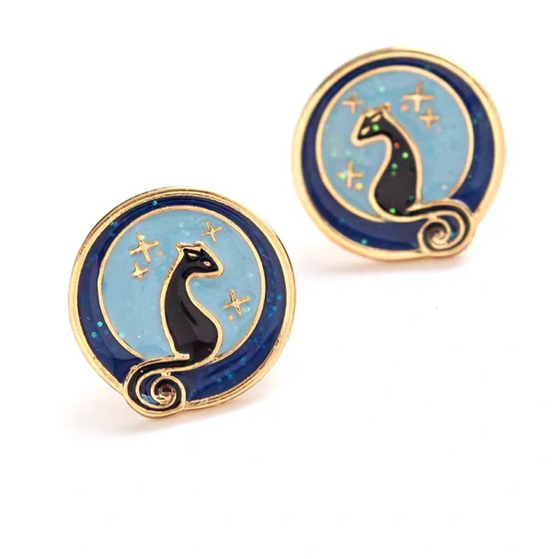 Cat Earrings (Blue)