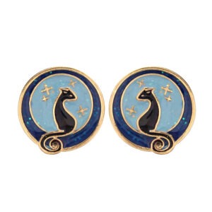 Cat Earrings (Blue)