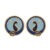 Cat Earrings (Blue)
