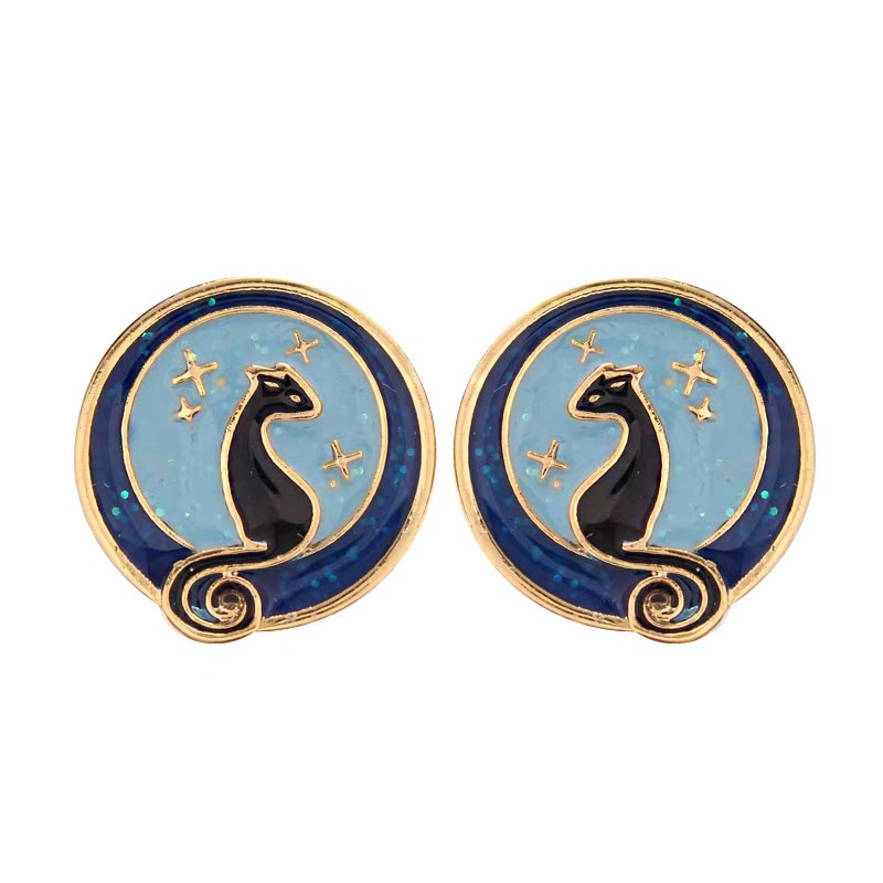 Cat Earrings (Blue)