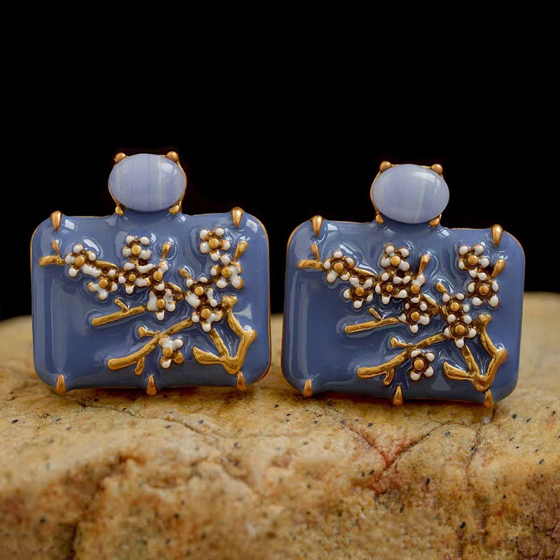 Plum Blossom Earrings