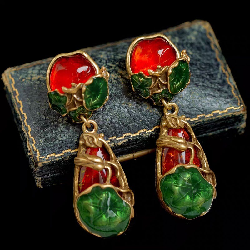 Lotus Leaf Earrings