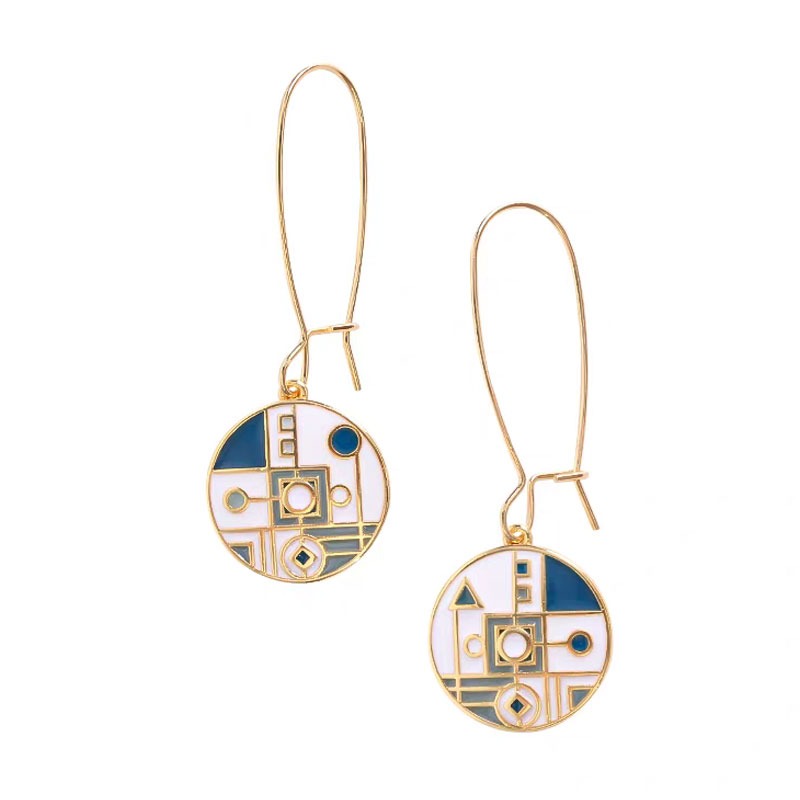 Geometric Art Earrings