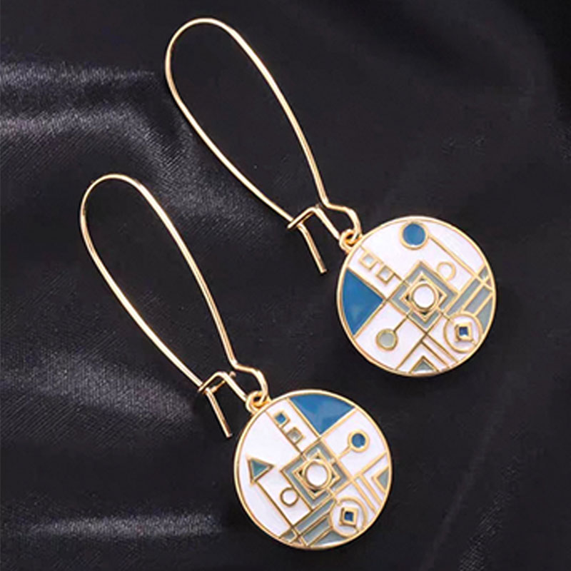 Geometric Art Earrings