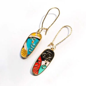 Oil Painting Art Earrings