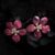 Coral Flower Earrings (Red)