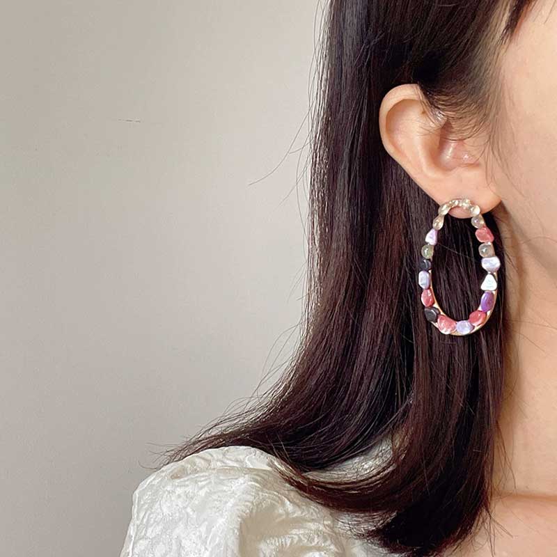 Sunlit Cove Earrings (Purple)