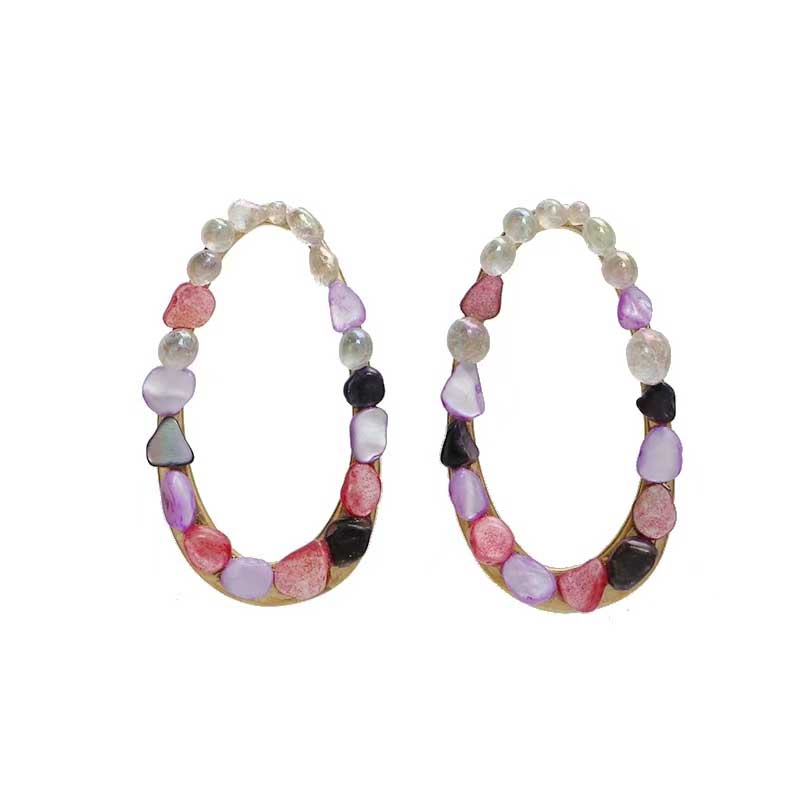 Sunlit Cove Earrings (Purple)