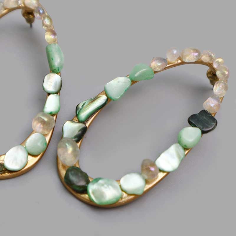 Sunlit Cove Earrings (Green)