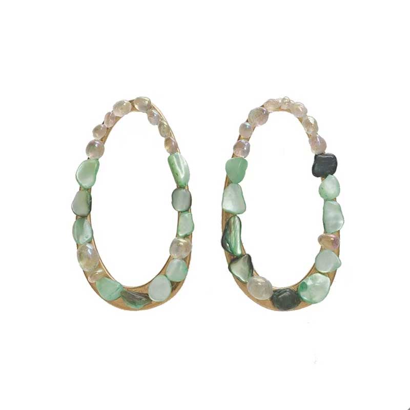 Sunlit Cove Earrings (Green)